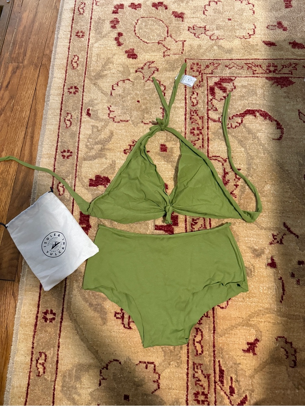 Isole & Vulcani Bikini Italian Swimwear Cotton Hunza G Medium